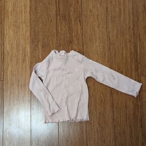 Zara ribbed ruffle shirt